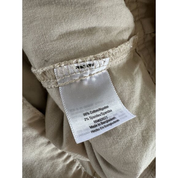 St‎ Johns Bay Womens Tan Skort 14 button zipper cotton mini - Picture 3 of 8